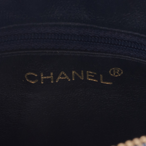 Chanel Matelasse Coco Mark Double Chain Lambskin Navy - Picture 7 of 7